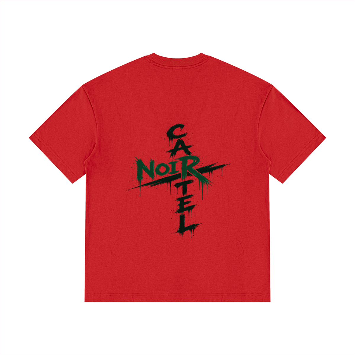 NOIR CARTEL OVERGROWTH — Rose Gospel — Green Drop Shoulder Cotton Tee