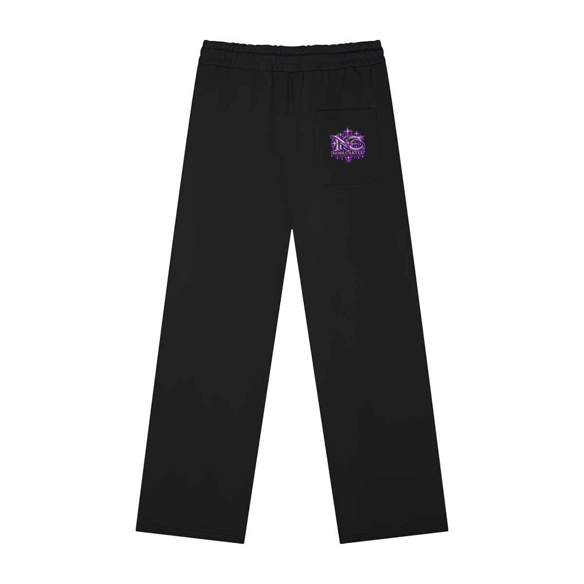NOIR CARTEL DIVIDED — Black/Purple Graphic Pants
