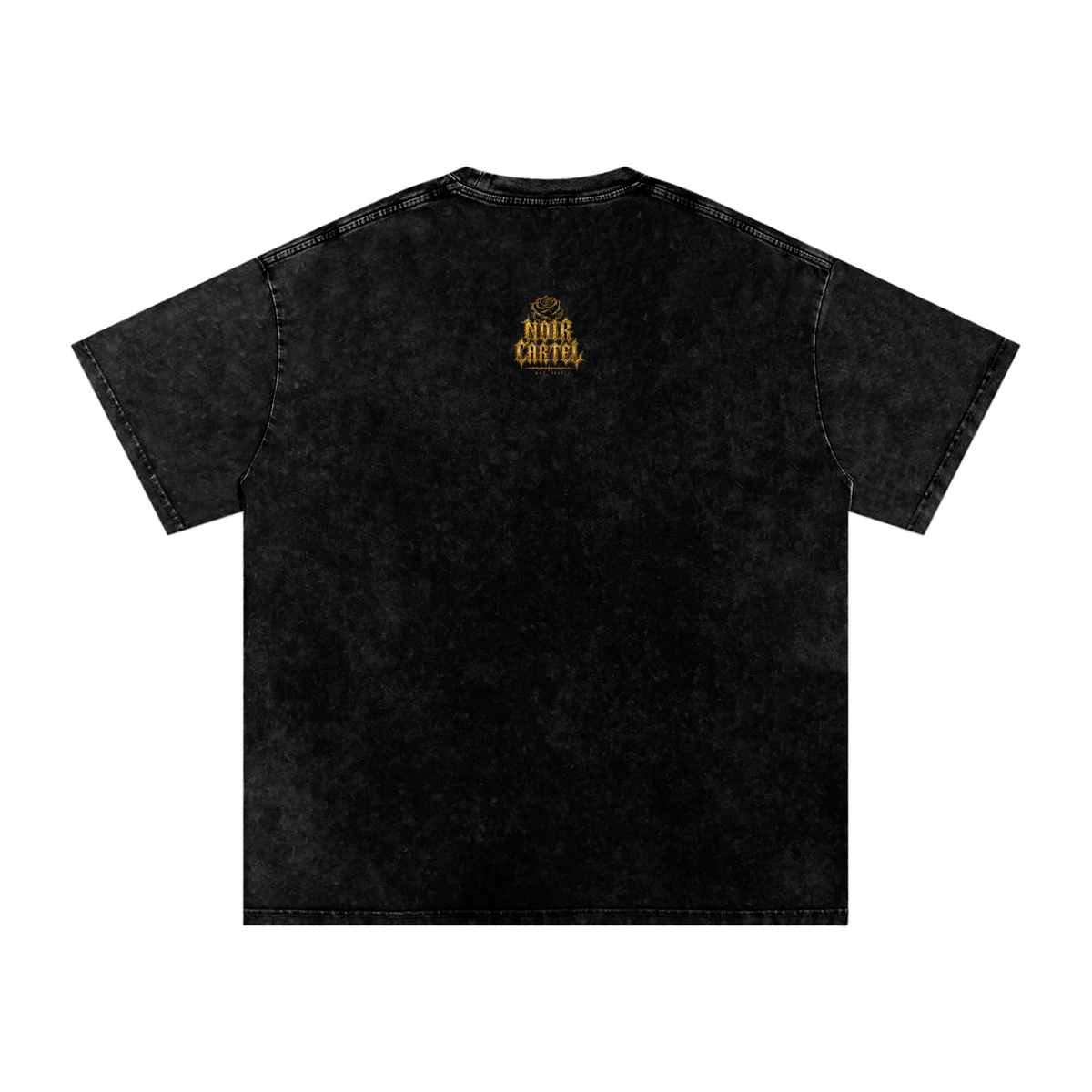 NOIR CARTEL MADE MEN — The Council Reaper 250 GSM Vintage-Wash Tee — Black