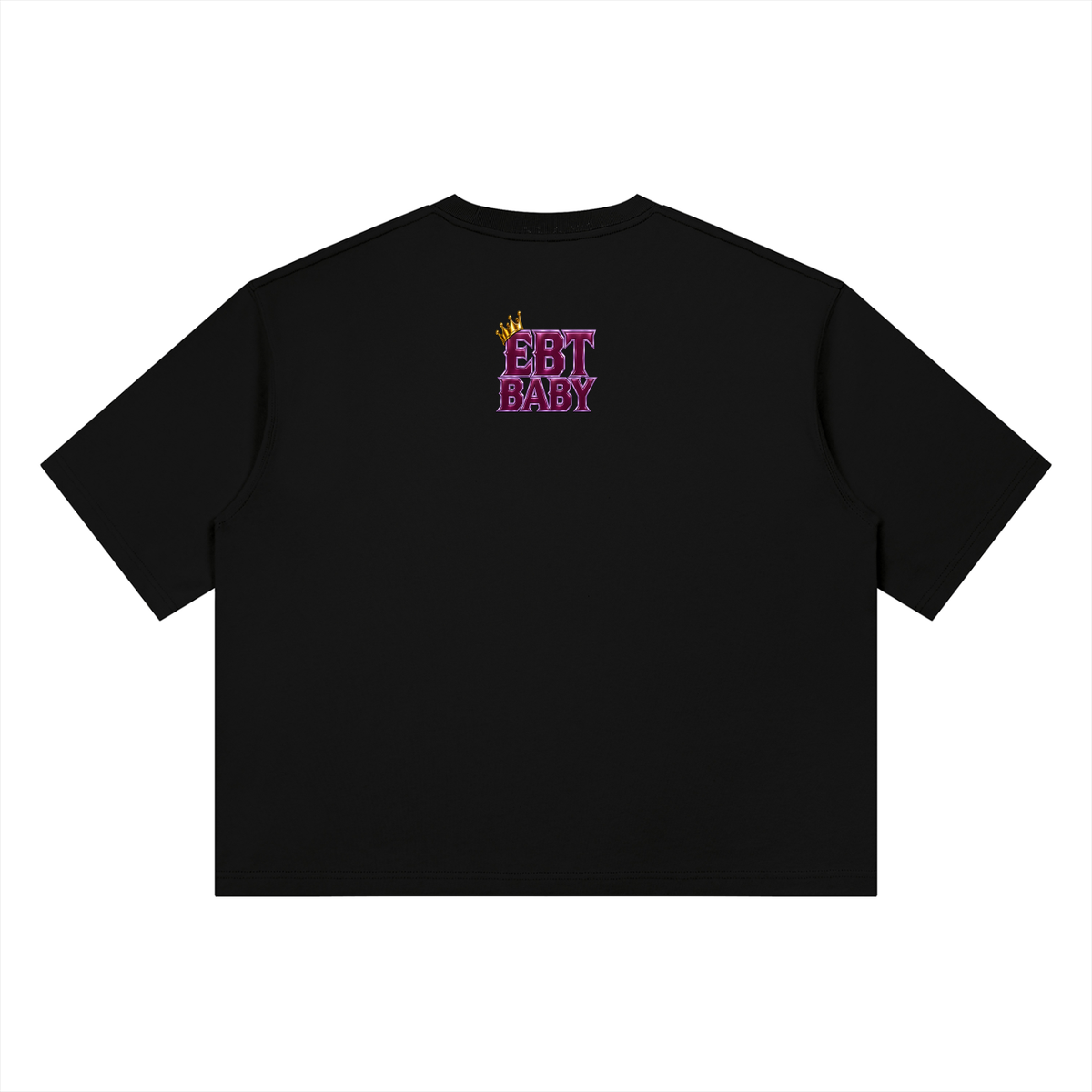 NOIR CARTEL UNSAID — EBT BABY DROP 01 420 GSM Boxy Tee — Black