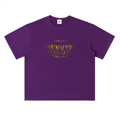 NOIR CARTEL FRENEMIES — Smiling Faces — Gold Heavyweight Drop Shoulder Cotton Tee