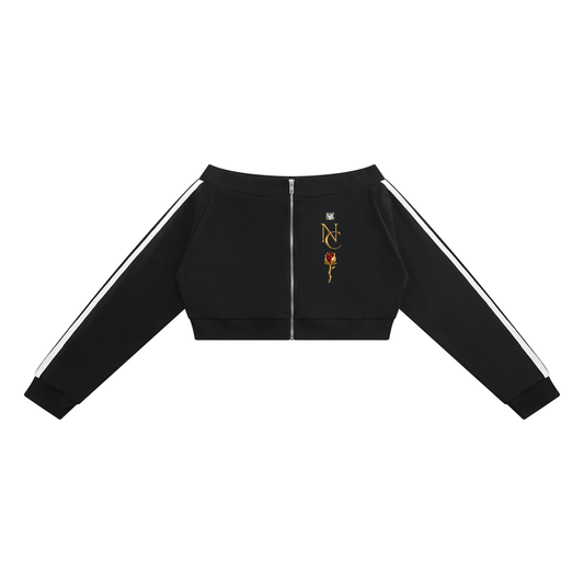 Women's Noir Cartel Off-Shoulder Full Zip Hoodie