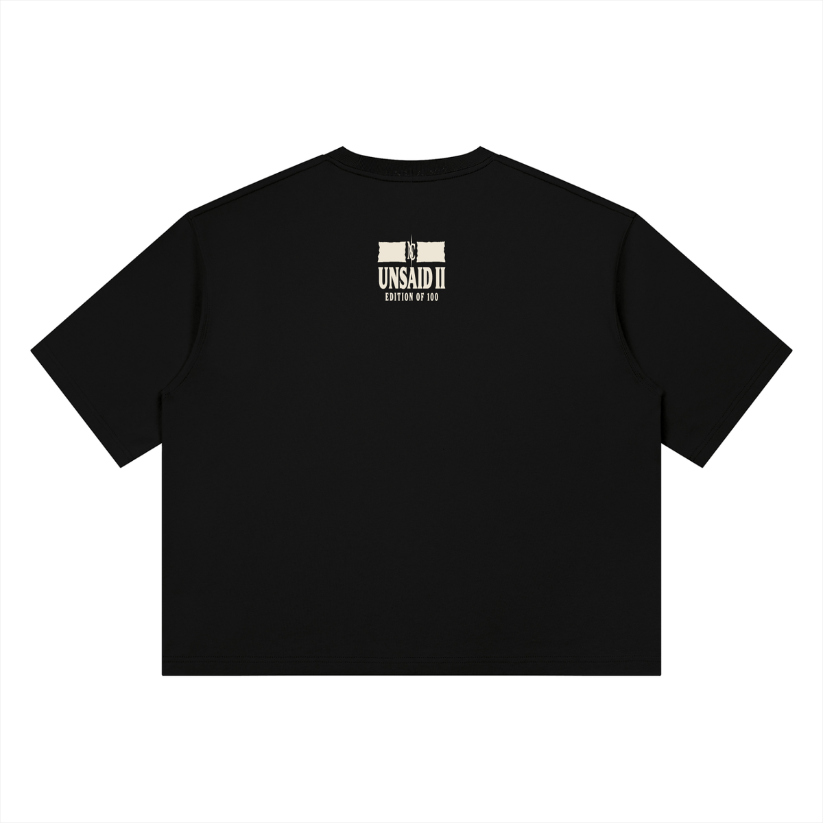 NOIR CARTEL UNSAID II — The Strong One 420 GSM Boxy Tee — Black