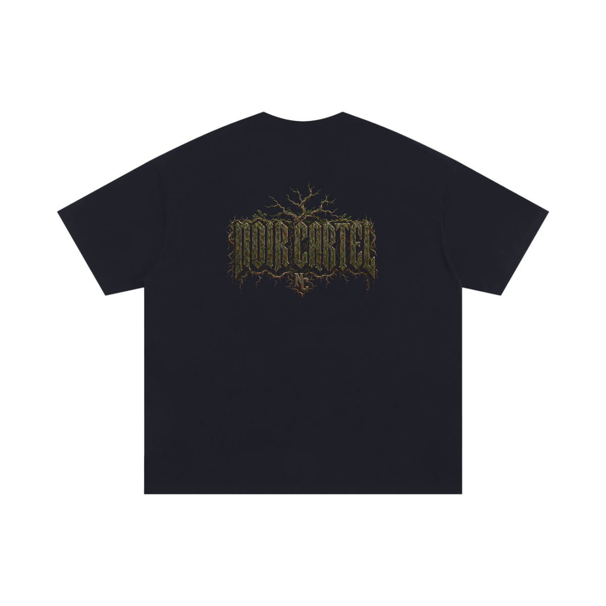 NOIR CARTEL UNSAID — You Grow or You Repeat Oversized Cotton Tee — Black