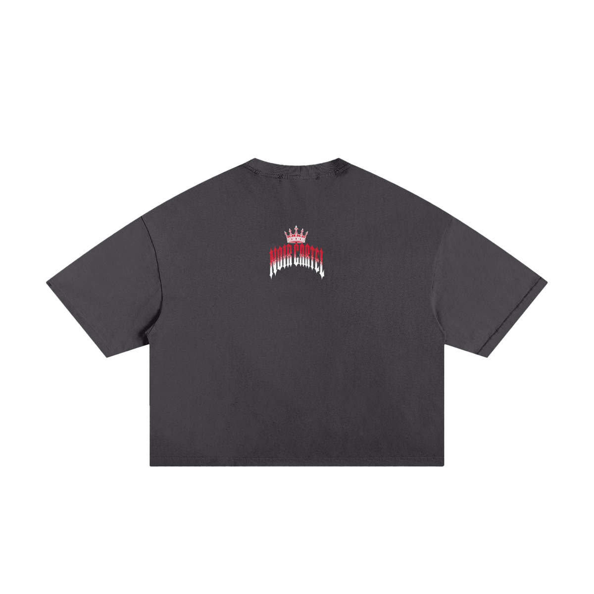 NOIR CARTEL MADE MEN — Blood Oath — Red & White Frayed Boxy Tee
