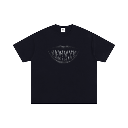 NOIR CARTEL FRENEMIES — Smiling Faces SF-02 250 GSM Oversized Tee — Black