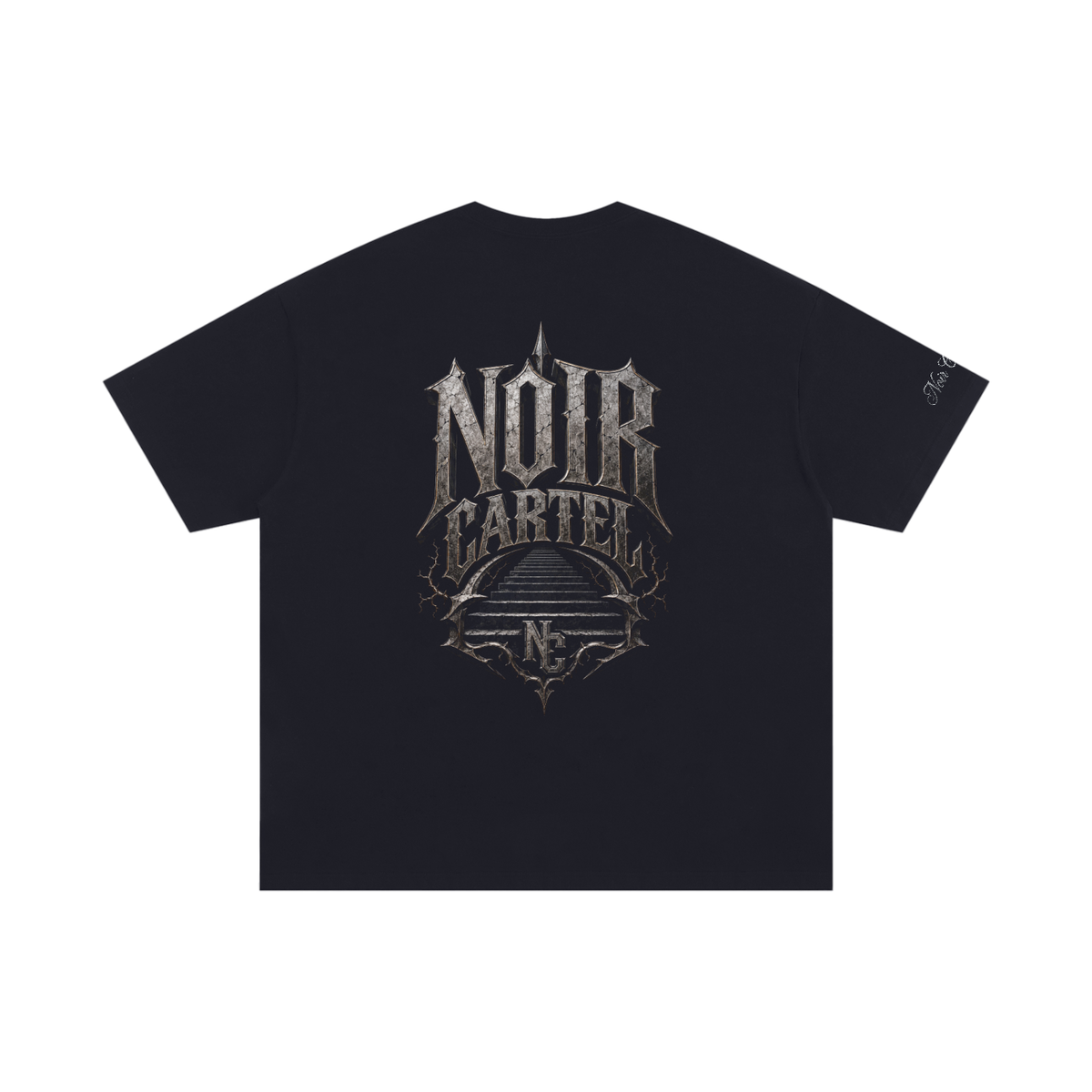 NOIR CARTEL UNSAID — Everybody Can't Go Oversized Cotton Tee — Black