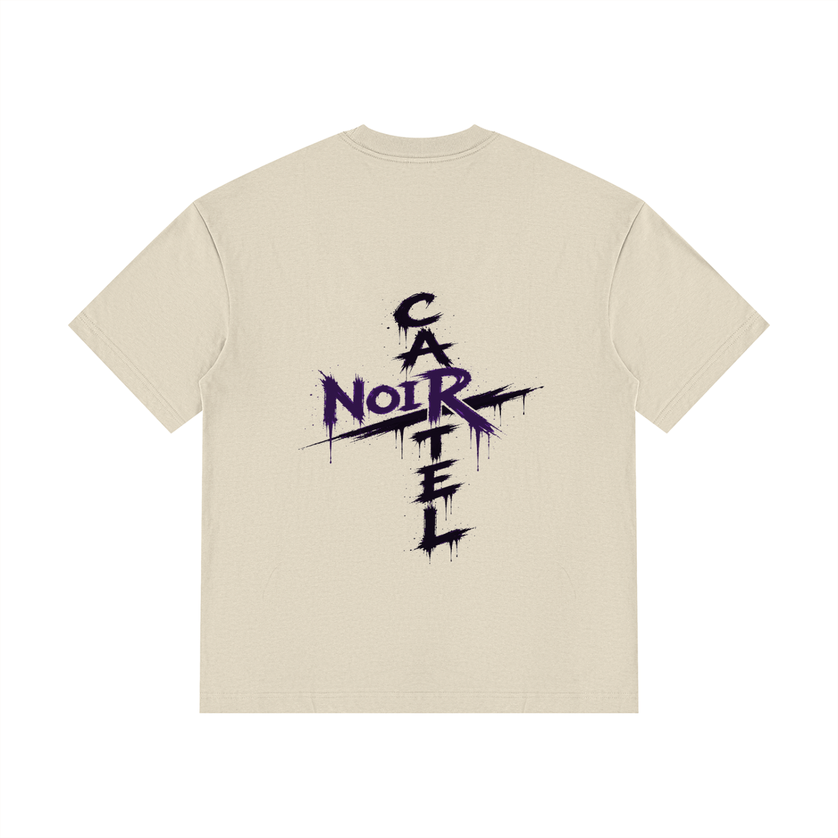 NOIR CARTEL OVERGROWTH — Rose Gospel — Purple Drop Shoulder Cotton Tee