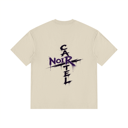 NOIR CARTEL OVERGROWTH — Rose Gospel — Purple Drop Shoulder Cotton Tee