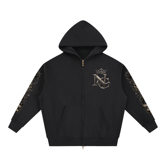 NOIR CARTEL 345 GSM Oversized Fleece Boxy Hoodie