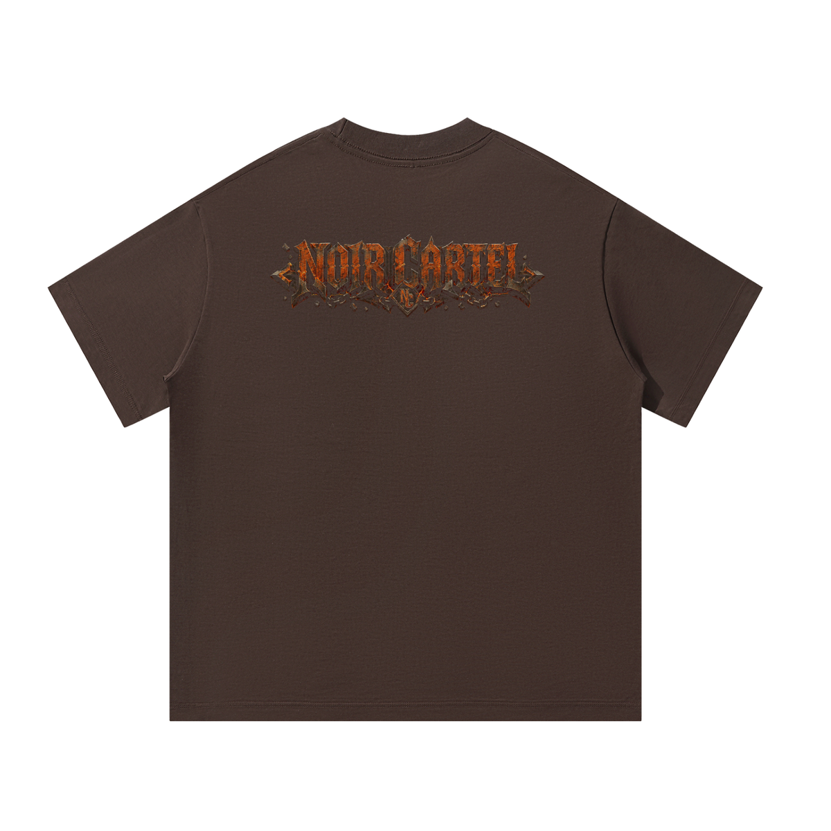 NOIR CARTEL UNSAID — Built From What Tried to Break Me Oversized Tee — Coffee