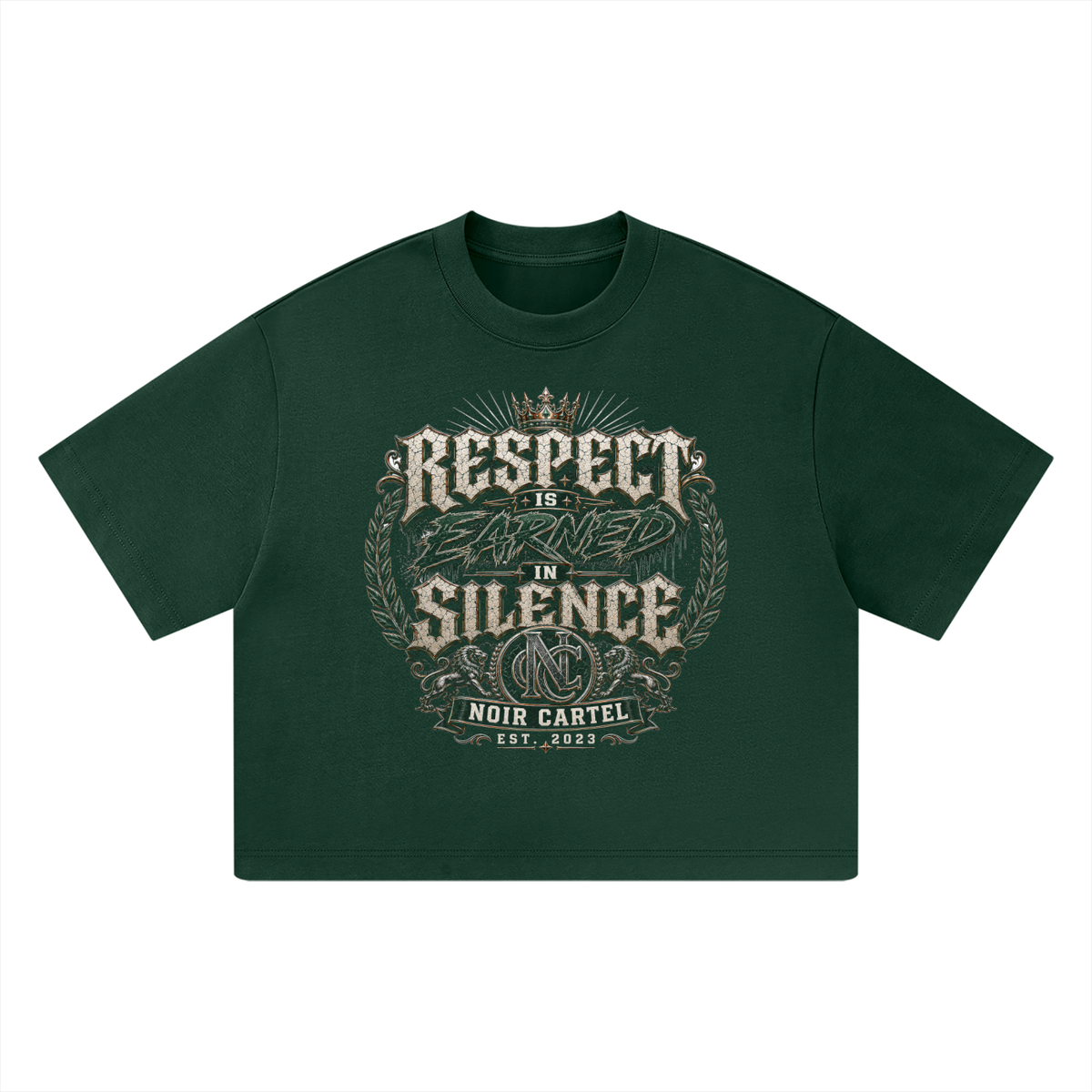NOIR CARTEL UNSAID — Respect in Silence Heavyweight Boxy Tee