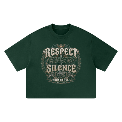 NOIR CARTEL UNSAID — Respect in Silence Heavyweight Boxy Tee