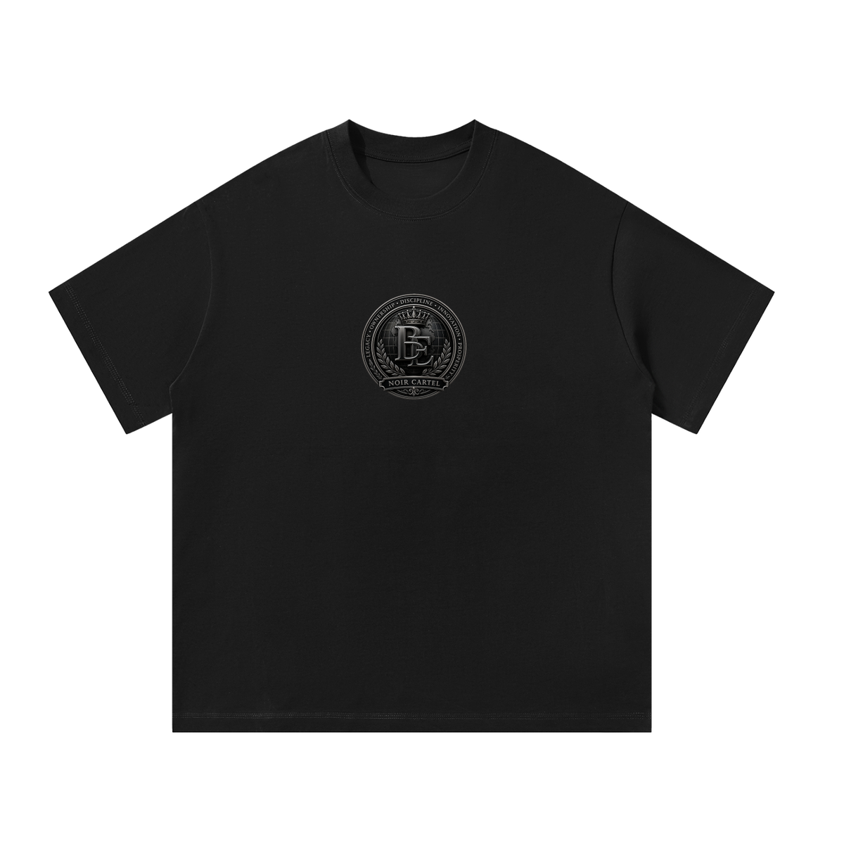 NOIR CARTEL BLACK EXCELLENCE — Excellence Seal Oversized Tee — Black