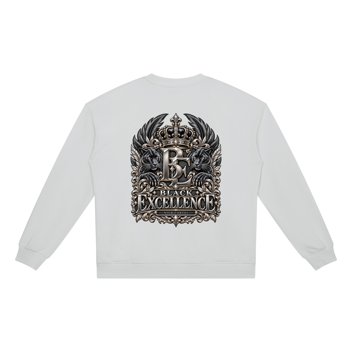 NOIR CARTEL BLOCKNOMICS — Excellence Crest Heavyweight Crewneck Sweatshirt