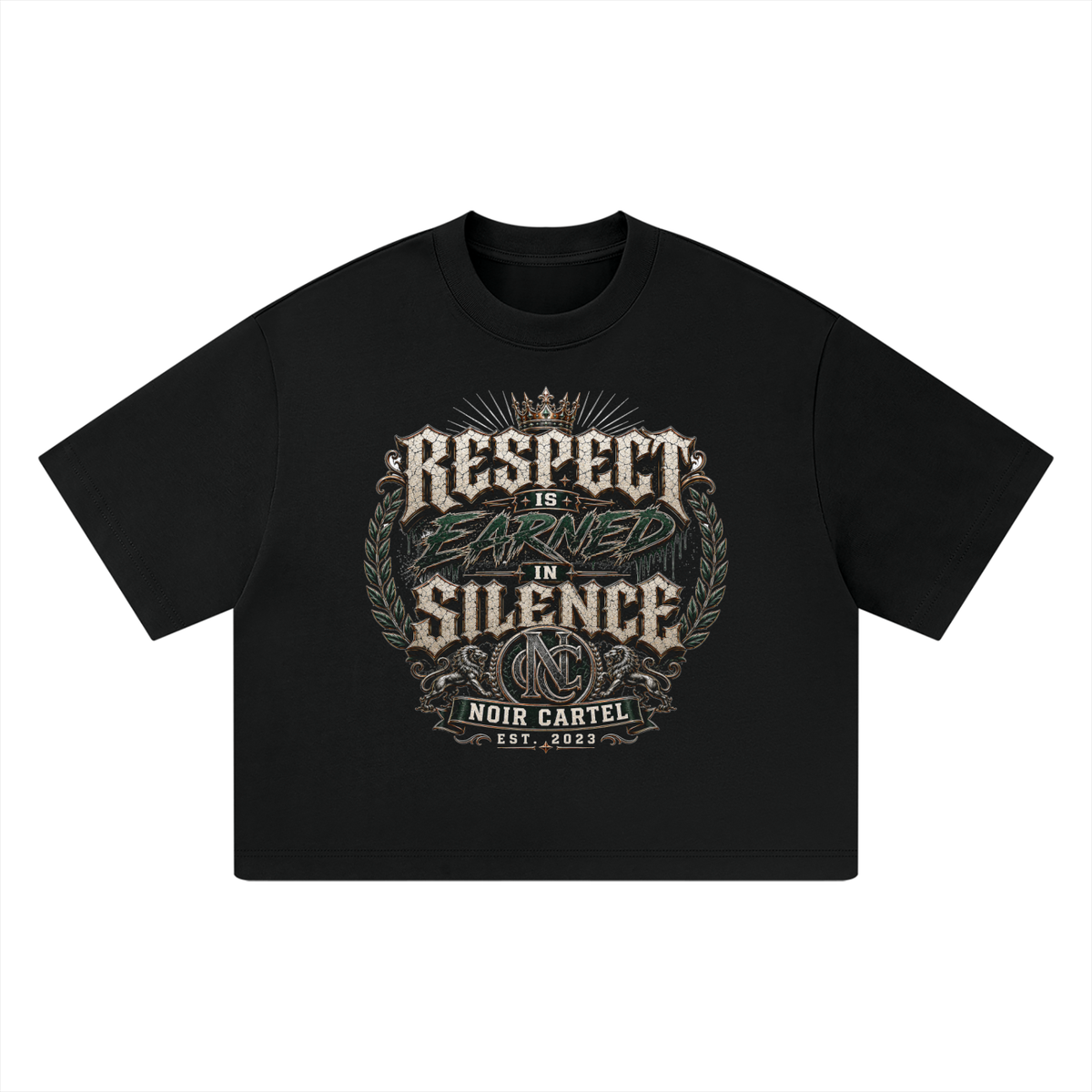 NOIR CARTEL UNSAID — Respect in Silence Heavyweight Boxy Tee