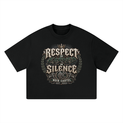 NOIR CARTEL UNSAID — Respect in Silence Heavyweight Boxy Tee