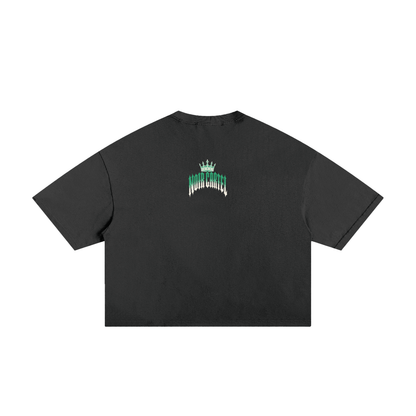 NOIR CARTEL MADE MEN — Blood Oath — Mint Frayed Boxy Tee