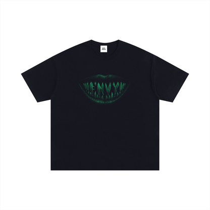 NOIR CARTEL FRENEMIES — Smiling Faces SF-08 250 GSM Oversized Tee — Black