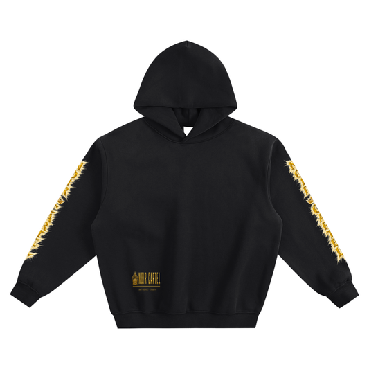 NOIR CARTEL OVERGROWTH — Burst 350 GSM Hoodie — Gray Green