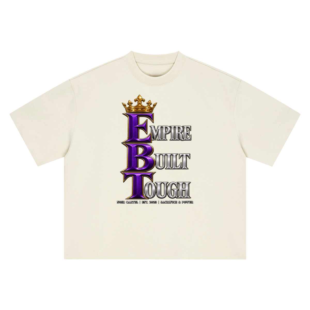 NOIR CARTEL UNSAID — EBT BABY 400 GSM Boxy Tee — Mild Apricot