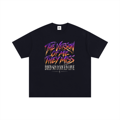NOIR CARTEL UNSAID — The Version They Miss Oversized Cotton Tee — Black