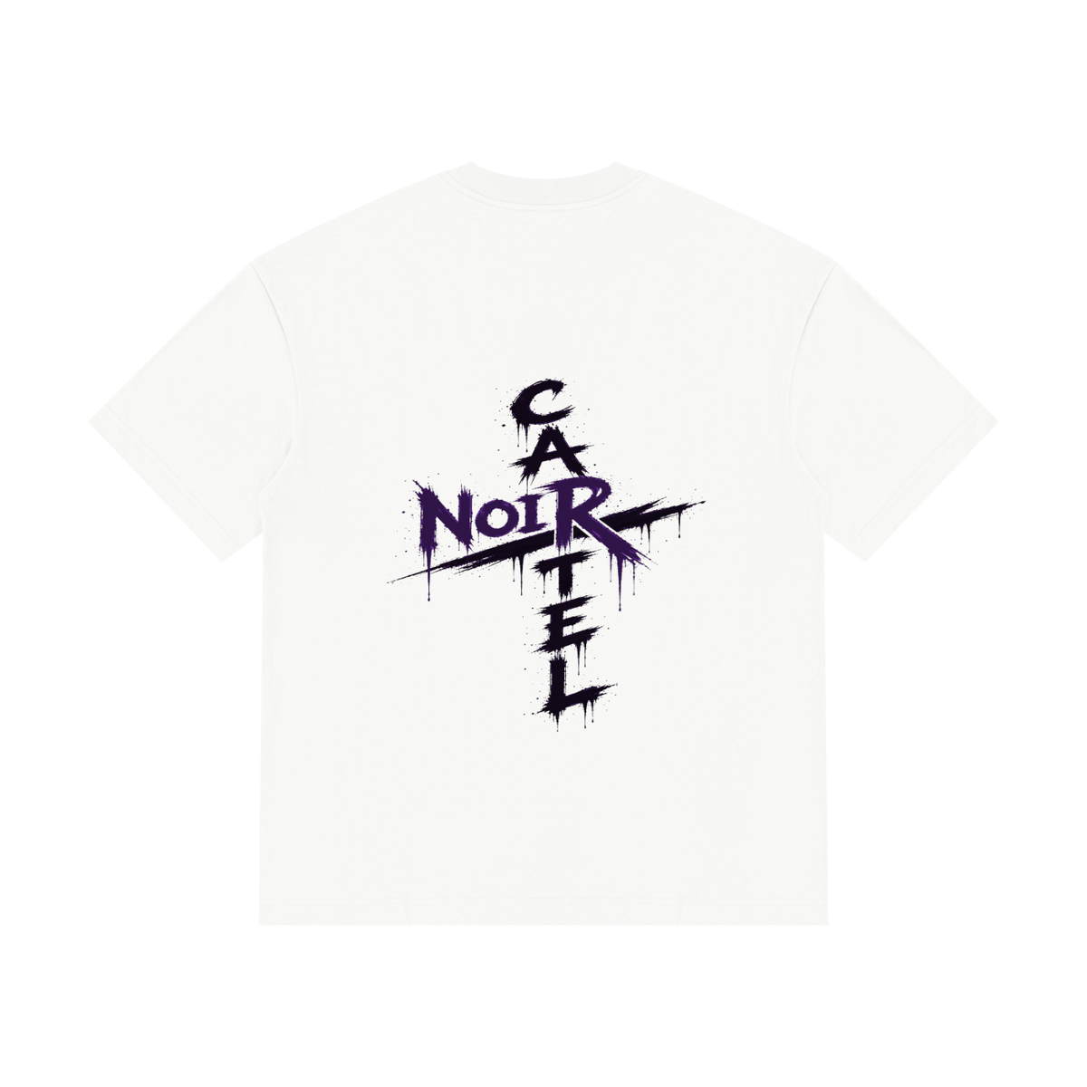NOIR CARTEL OVERGROWTH — Rose Gospel — Purple Drop Shoulder Cotton Tee