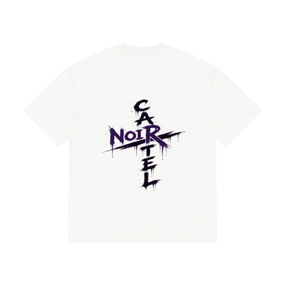 NOIR CARTEL OVERGROWTH — Rose Gospel — Purple Drop Shoulder Cotton Tee