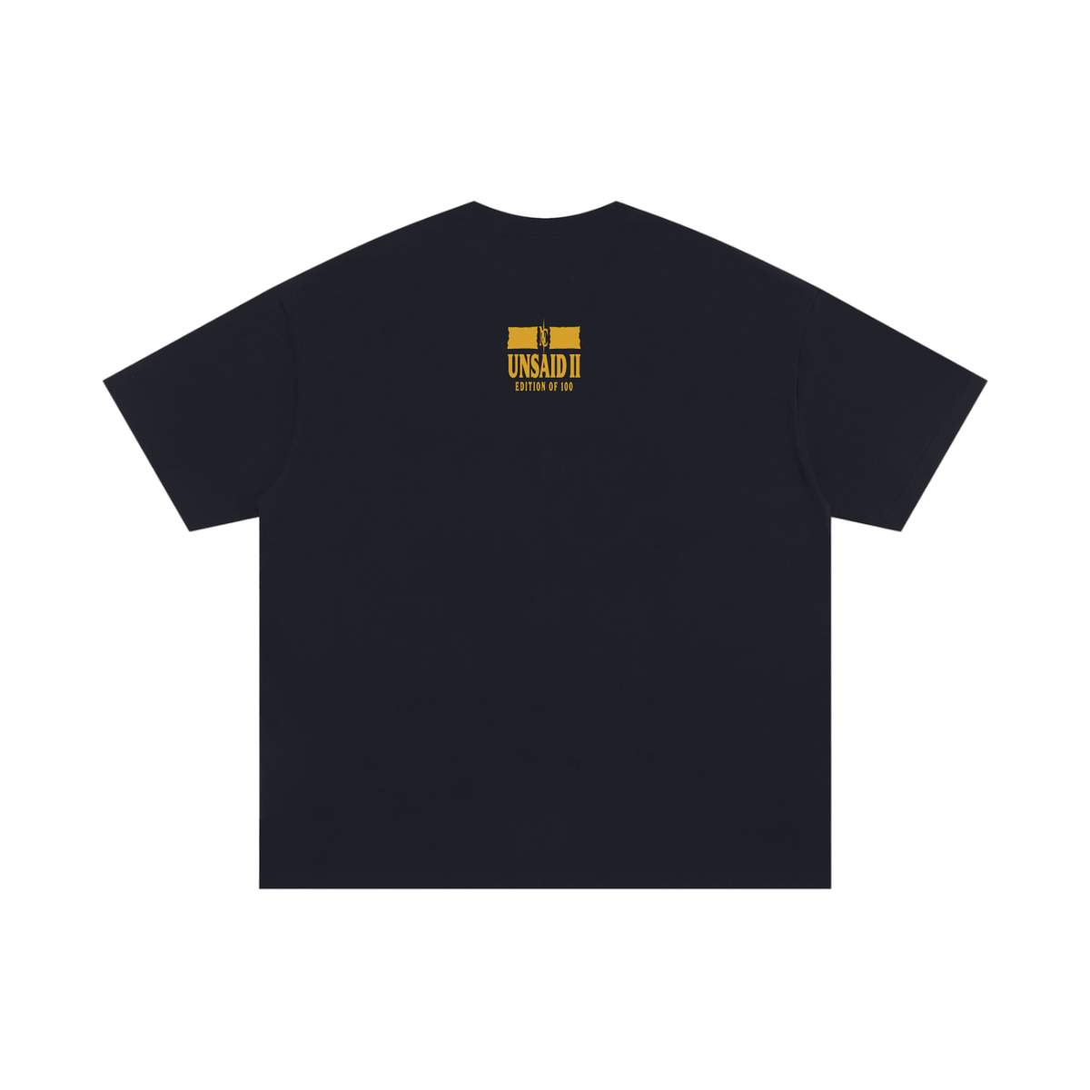 NOIR CARTEL UNSAID — The Weight I Carry Oversized Cotton Tee — Black