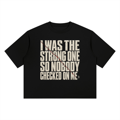 NOIR CARTEL UNSAID II — The Strong One 420 GSM Boxy Tee — Black