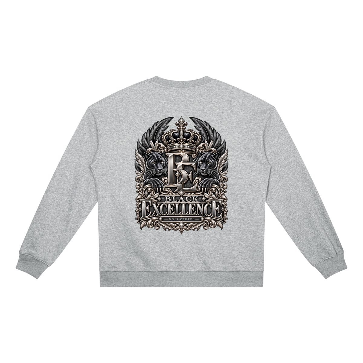NOIR CARTEL BLOCKNOMICS — Excellence Crest Heavyweight Crewneck Sweatshirt