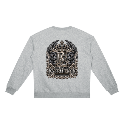NOIR CARTEL BLOCKNOMICS — Excellence Crest Heavyweight Crewneck Sweatshirt