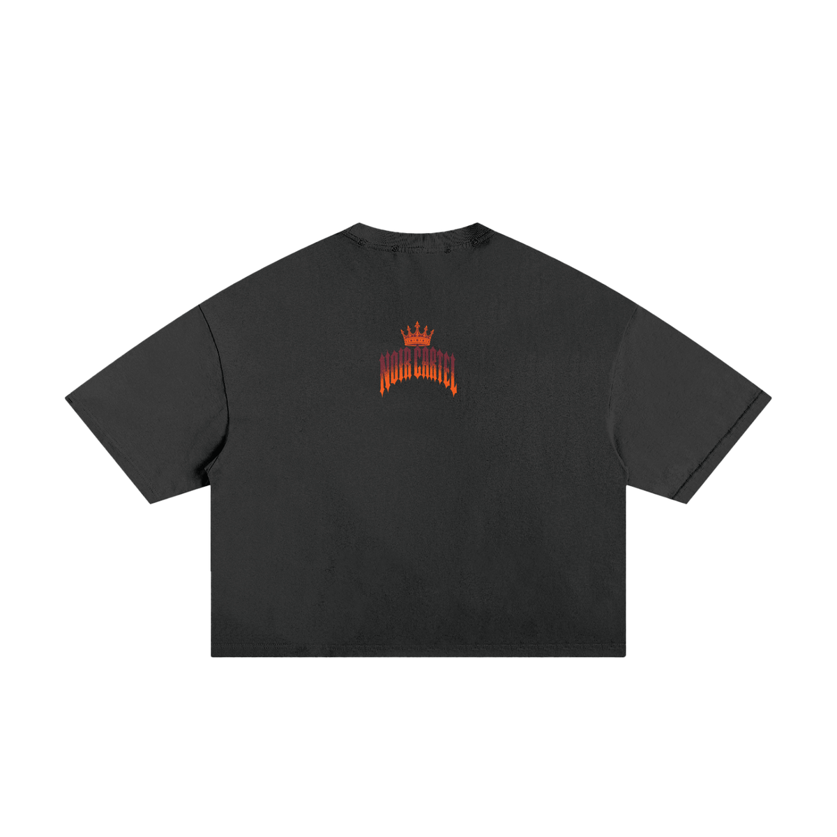 NOIR CARTEL MADE MEN — Blood Oath — Orange Frayed Boxy Tee