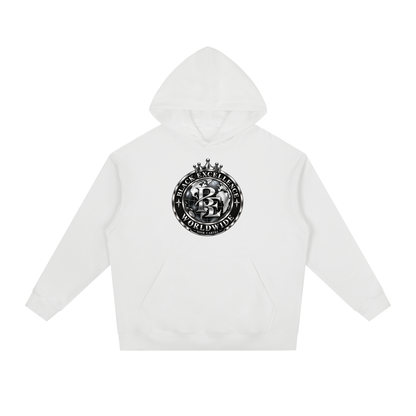 NOIR CARTEL Black Excellence Worldwide white hoodie