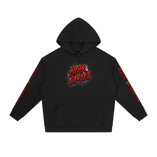 NOIR CARTEL Slash 380 GSM Hoodie — Black