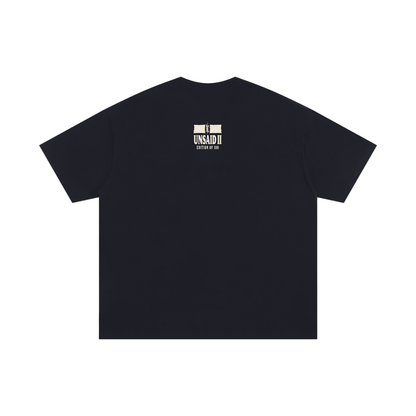 NOIR CARTEL UNSAID — I Forgave Them Oversized Cotton Tee — Black