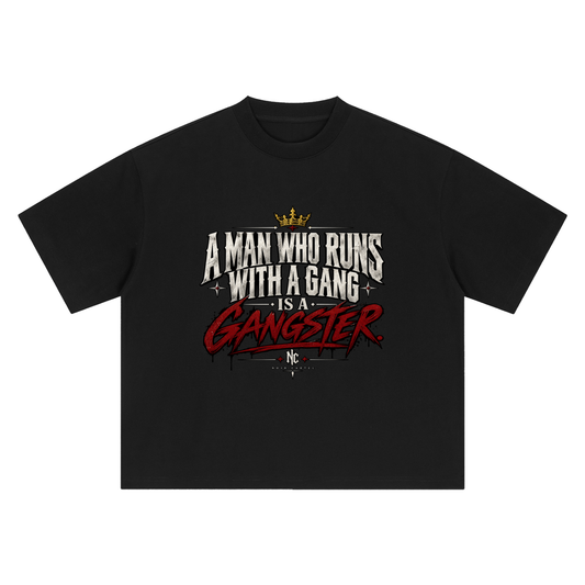 NOIR CARTEL “Walks Alone” Heavyweight Oversized Tee — ALONE IS POWER