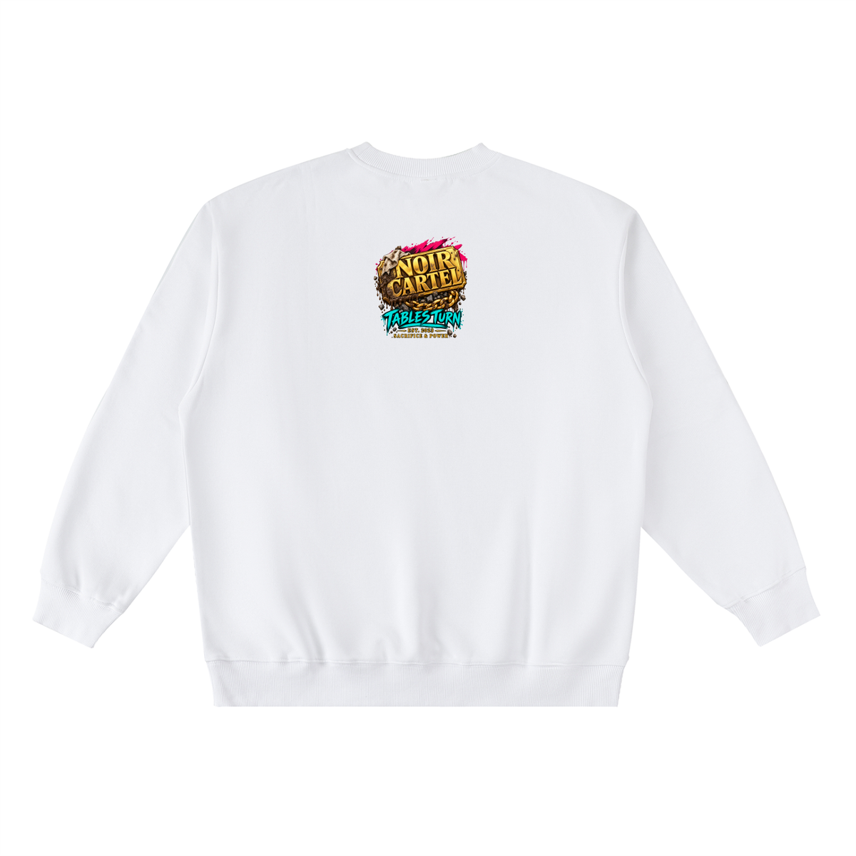 NOIR CARTEL TABLES TURN — Mud to Gold Sweatshirt — White
