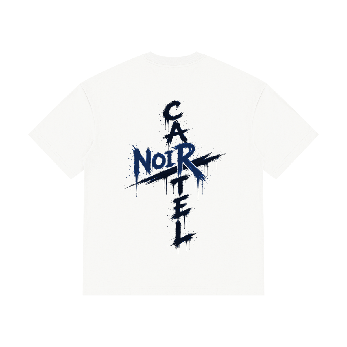 NOIR CARTEL OVERGROWTH — Rose Gospel — Blue Drop-Shoulder Tee