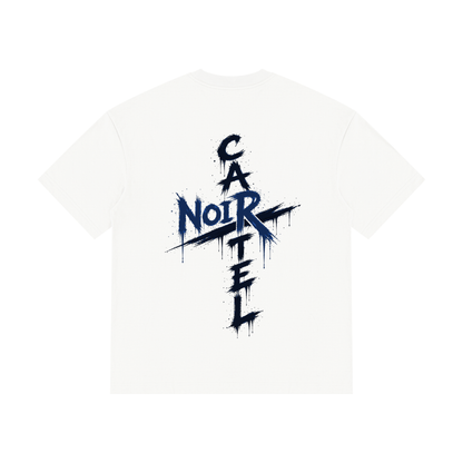 NOIR CARTEL OVERGROWTH — Rose Gospel — Blue Drop-Shoulder Tee