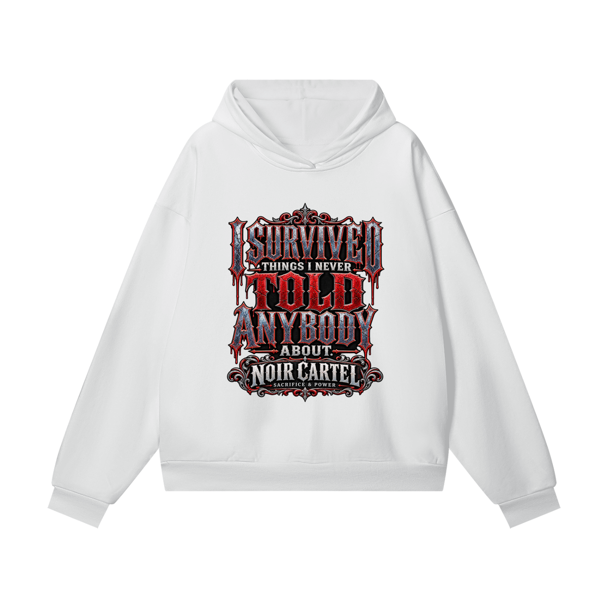 NOIR CARTEL UNSAID — I Survived Heavyweight Hidden Pocket Fleece Hoodie