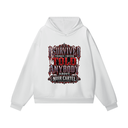 NOIR CARTEL UNSAID — I Survived Heavyweight Hidden Pocket Fleece Hoodie