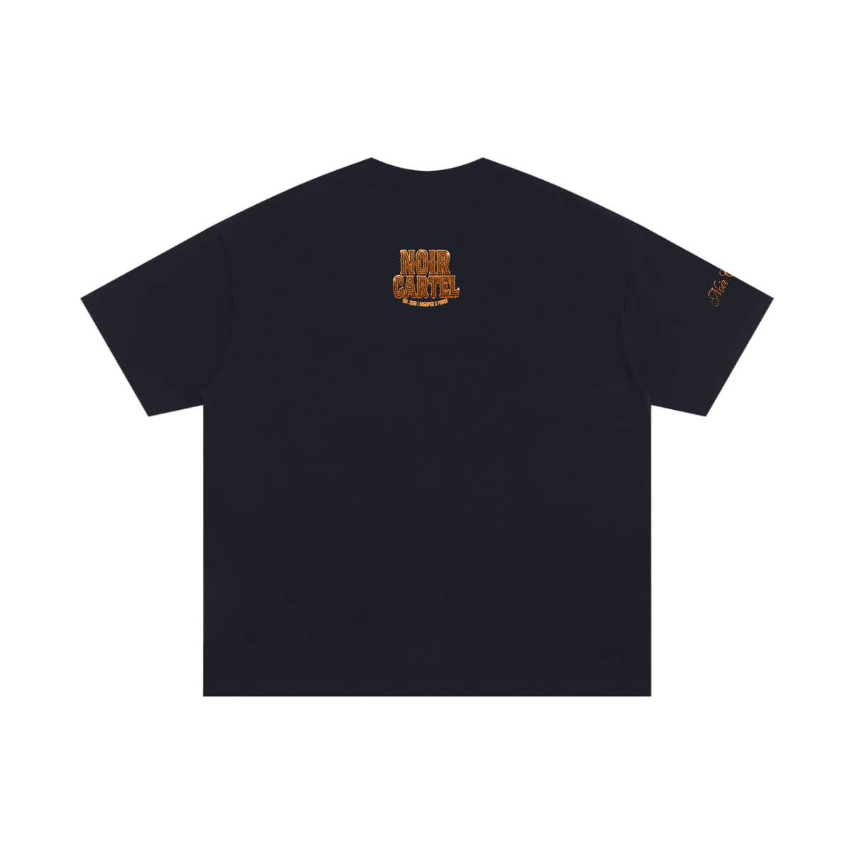 Noir Cartel Pumpkin Orange bloc Cotton T-Shirt