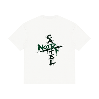 NOIR CARTEL OVERGROWTH — Rose Gospel — Green Drop Shoulder Cotton Tee