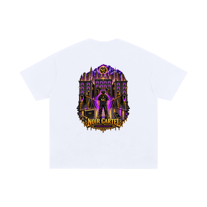 NOIR CARTEL UNSAID — Showing Up Oversized Cotton Tee — White