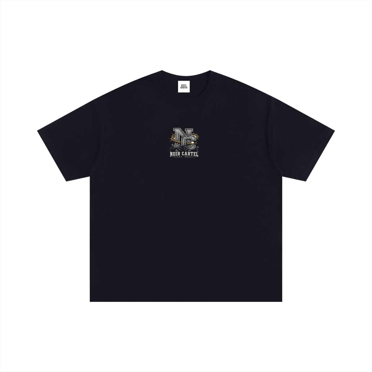 NOIR CARTEL OVERGROWTH — Thornbound NC Oversized Cotton Tee — Black
