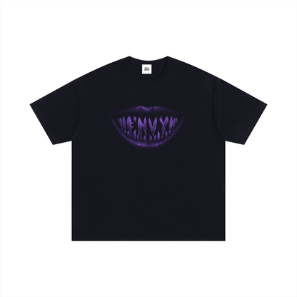 NOIR CARTEL FRENEMIES — Smiling Faces SF-05 250 GSM Oversized Tee — Black