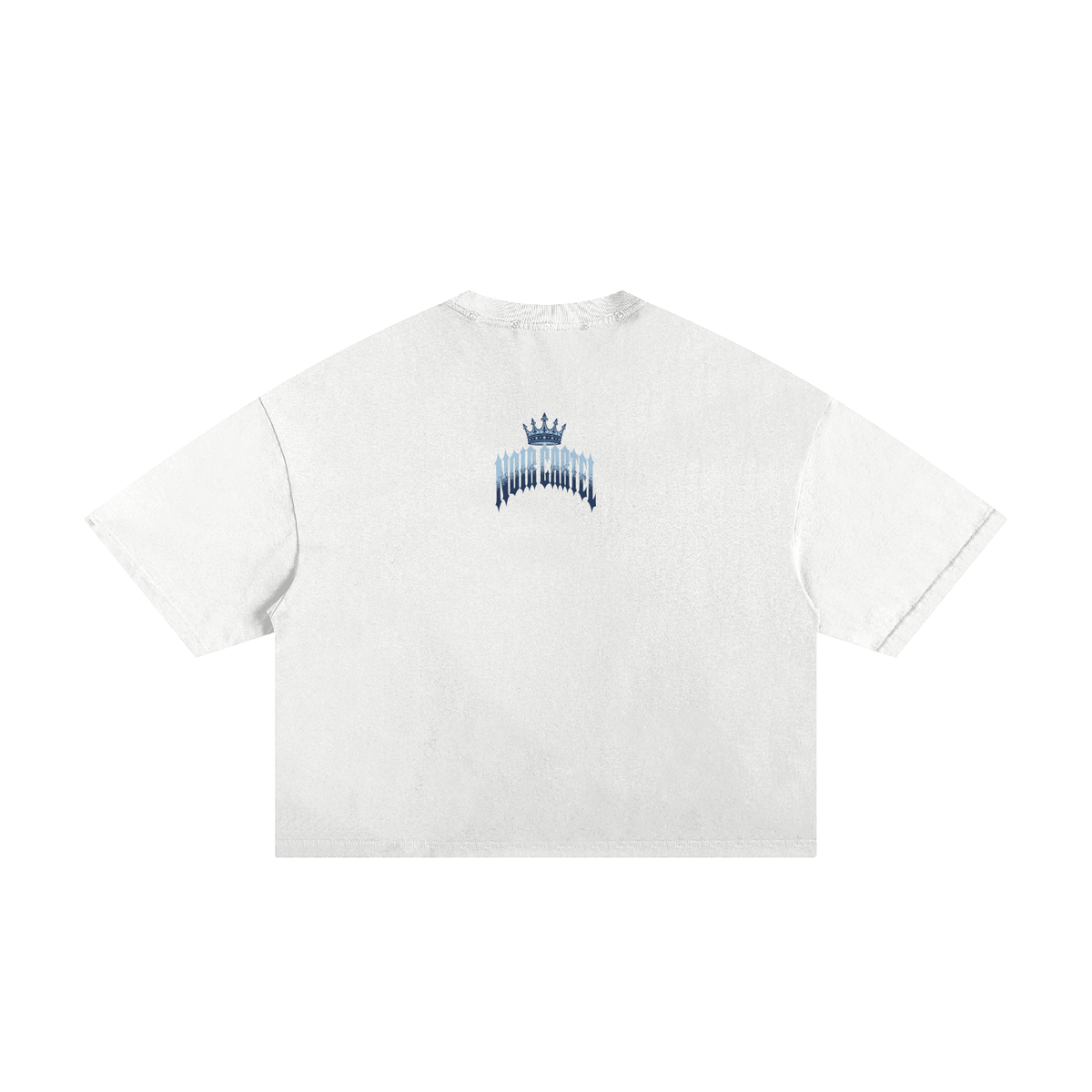 NOIR CARTEL MADE MEN — Blood Oath — Blue Frayed Boxy Tee