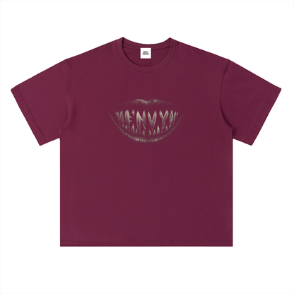 NOIR CARTEL FRENEMIES — Smiling Faces — Bone Heavyweight Drop Shoulder Cotton Tee