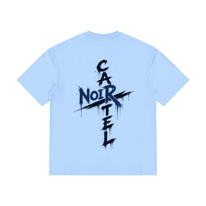 NOIR CARTEL OVERGROWTH — Rose Gospel — Blue Drop-Shoulder Tee